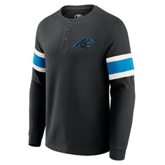Carolina Panthers Darius Rucker Collection Waffle-Knit Raglan Long Sleeve Henley T-Shirt | NFL Near me