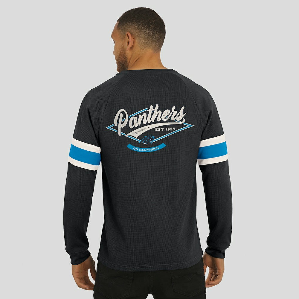 Carolina Panthers Darius Rucker Collection Waffle-Knit Raglan Long Sleeve Henley T-Shirt | NFL Near me