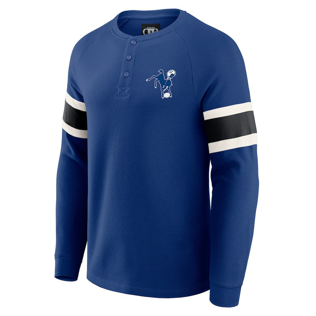 Indianapolis Colts Darius Rucker Collection Waffle-Knit Raglan Long Sleeve Henley T-Shirt | NFL Near me