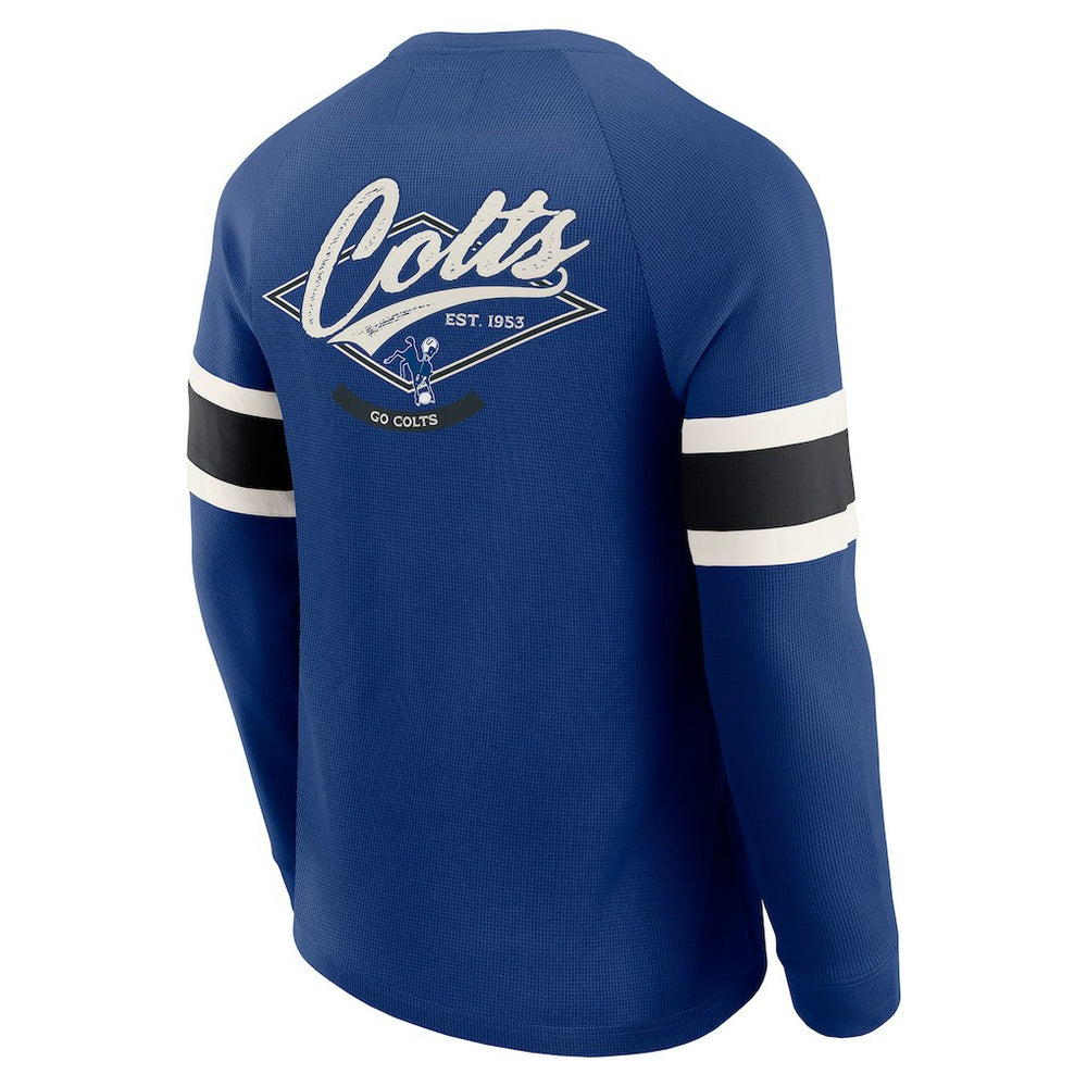 Indianapolis Colts Darius Rucker Collection Waffle-Knit Raglan Long Sleeve Henley T-Shirt | NFL Near me