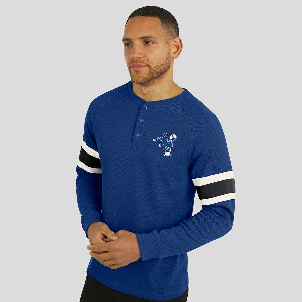 Indianapolis Colts Darius Rucker Collection Waffle-Knit Raglan Long Sleeve Henley T-Shirt | NFL Near me