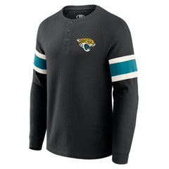 Jacksonville Jaguars Darius Rucker Collection Waffle-Knit Raglan Long Sleeve Henley T-Shirt | NFL US