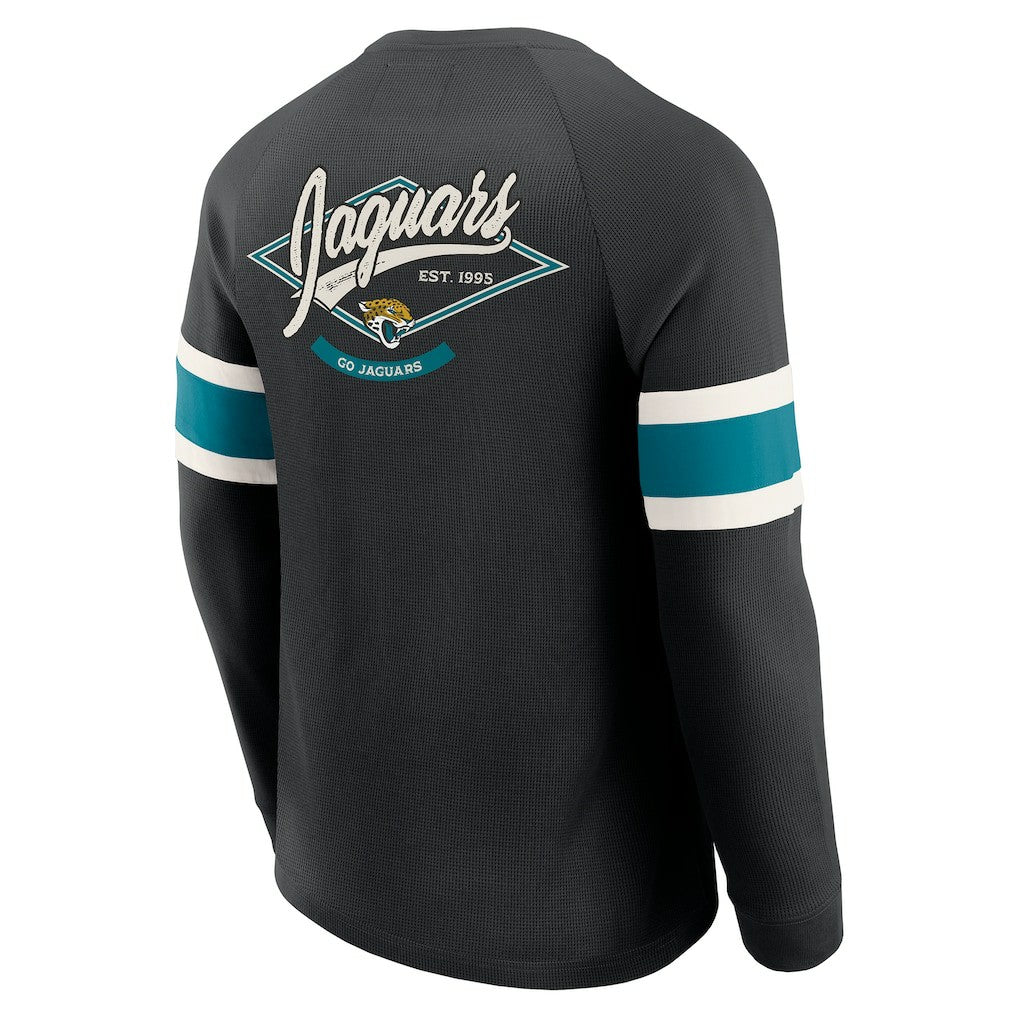 Jacksonville Jaguars Darius Rucker Collection Waffle-Knit Raglan Long Sleeve Henley T-Shirt | NFL US
