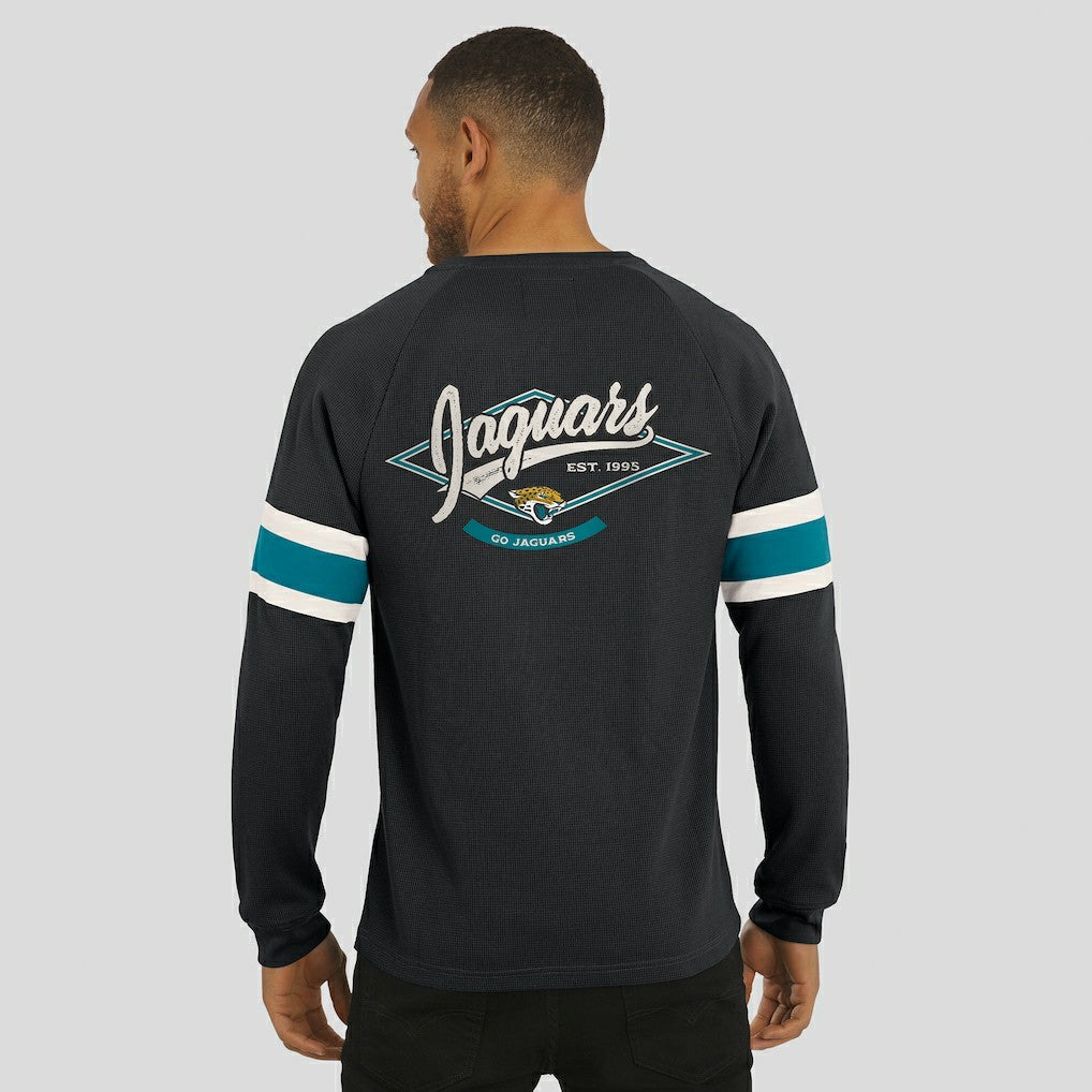 Jacksonville Jaguars Darius Rucker Collection Waffle-Knit Raglan Long Sleeve Henley T-Shirt | NFL US
