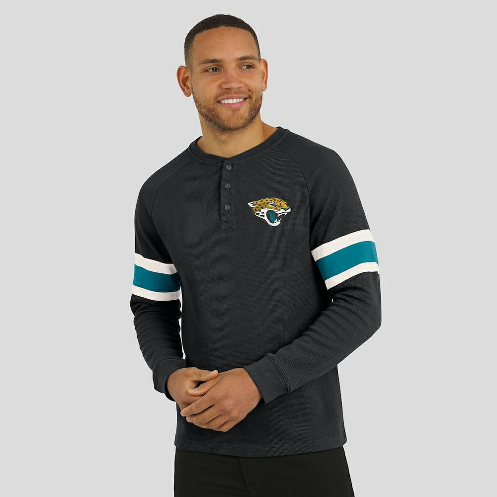 Jacksonville Jaguars Darius Rucker Collection Waffle-Knit Raglan Long Sleeve Henley T-Shirt | NFL US