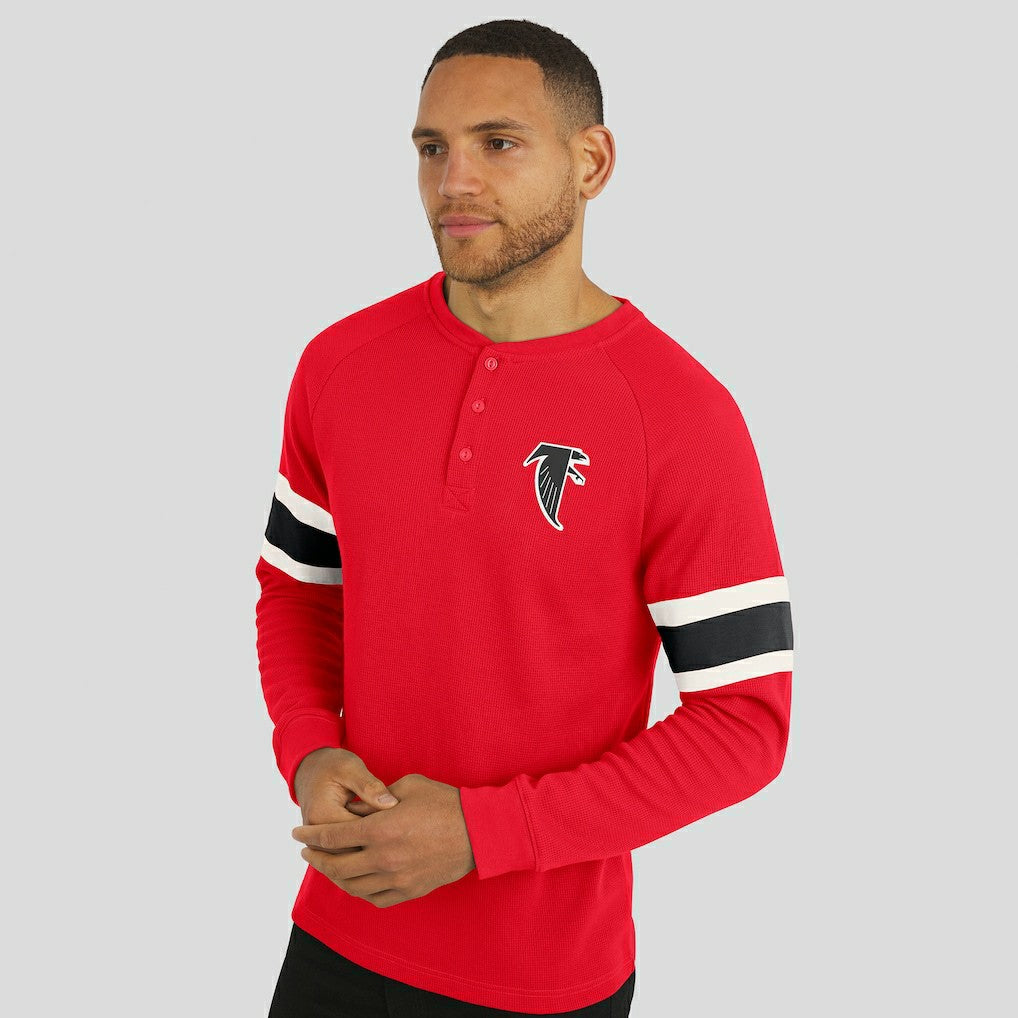 Atlanta Falcons Darius Rucker Collection Waffle-Knit Raglan Long Sleeve Henley T-Shirt | NFL On sale
