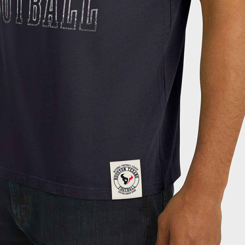 Houston Texans Darius Rucker Collection Football Stripe Sleeve T-Shirt | NFL New