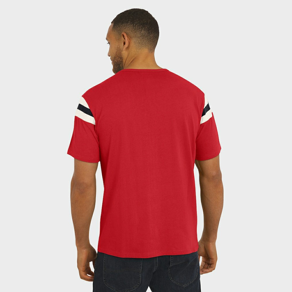 Atlanta Falcons Darius Rucker Collection Football Stripe Sleeve T-Shirt | NFL Sale