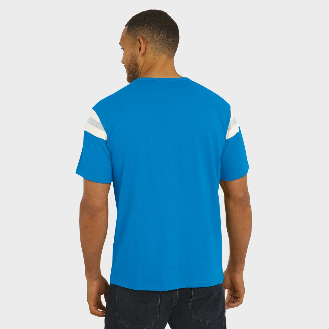 Detroit Lions Darius Rucker Collection Football Stripe Sleeve T-Shirt | NFL Hot