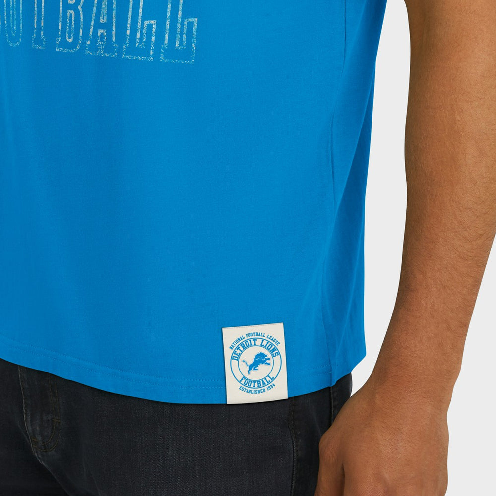 Detroit Lions Darius Rucker Collection Football Stripe Sleeve T-Shirt | NFL Hot