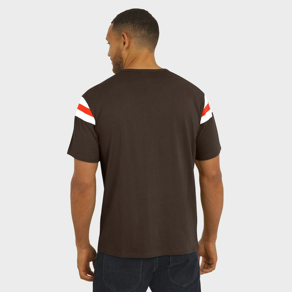 Cleveland Browns Darius Rucker Collection Football Stripe Sleeve T-Shirt | NFL Near me