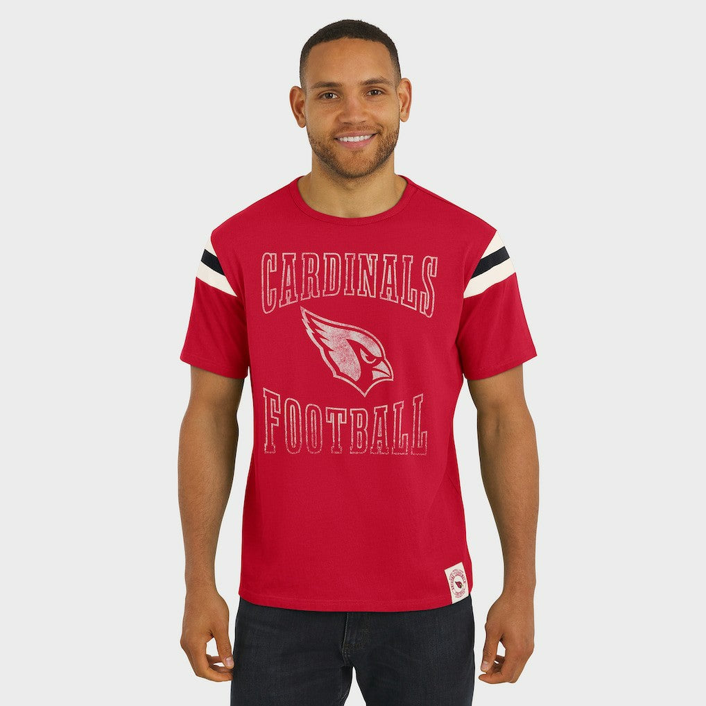 Arizona Cardinals Darius Rucker Collection Football Stripe Sleeve T-Shirt | NFL On sale