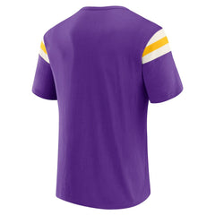 Minnesota Vikings Darius Rucker Collection Football Stripe Sleeve T-Shirt | NFL Sale