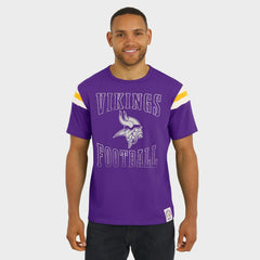 Minnesota Vikings Darius Rucker Collection Football Stripe Sleeve T-Shirt | NFL Sale