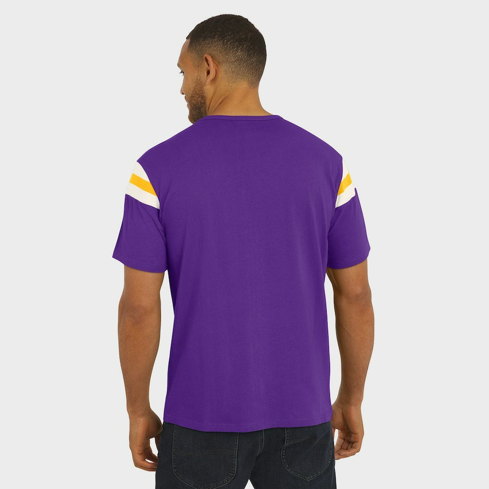 Minnesota Vikings Darius Rucker Collection Football Stripe Sleeve T-Shirt | NFL Sale