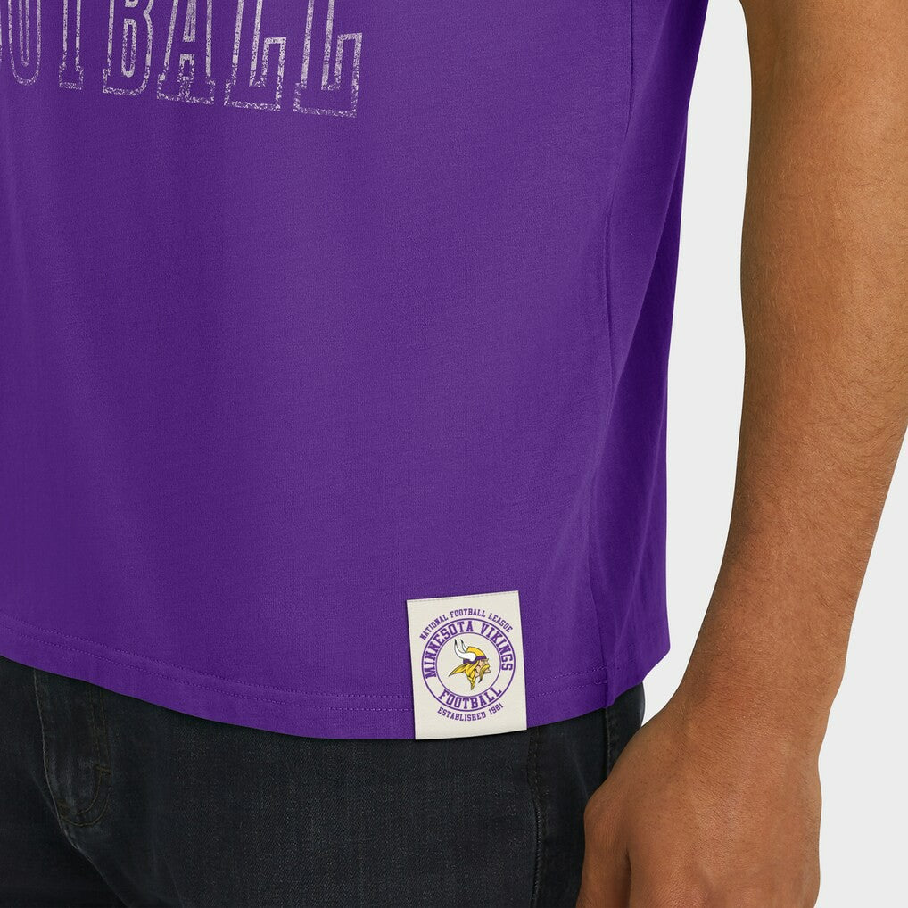 Minnesota Vikings Darius Rucker Collection Football Stripe Sleeve T-Shirt | NFL Sale