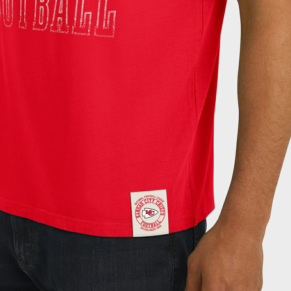 Kansas City Chiefs Darius Rucker Collection Football Stripe Sleeve T-Shirt | NFL On sale