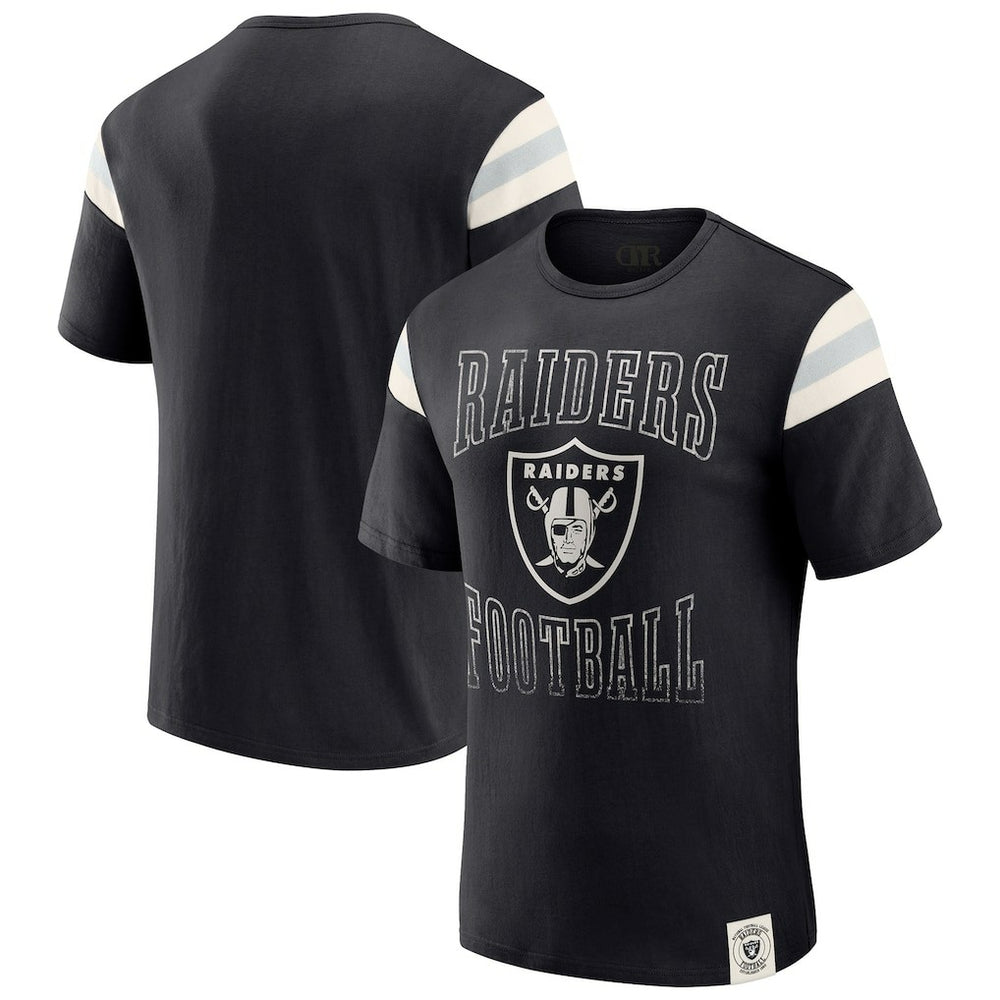 Las Vegas Raiders Darius Rucker Collection Football Stripe Sleeve T-Shirt | NFL Near me