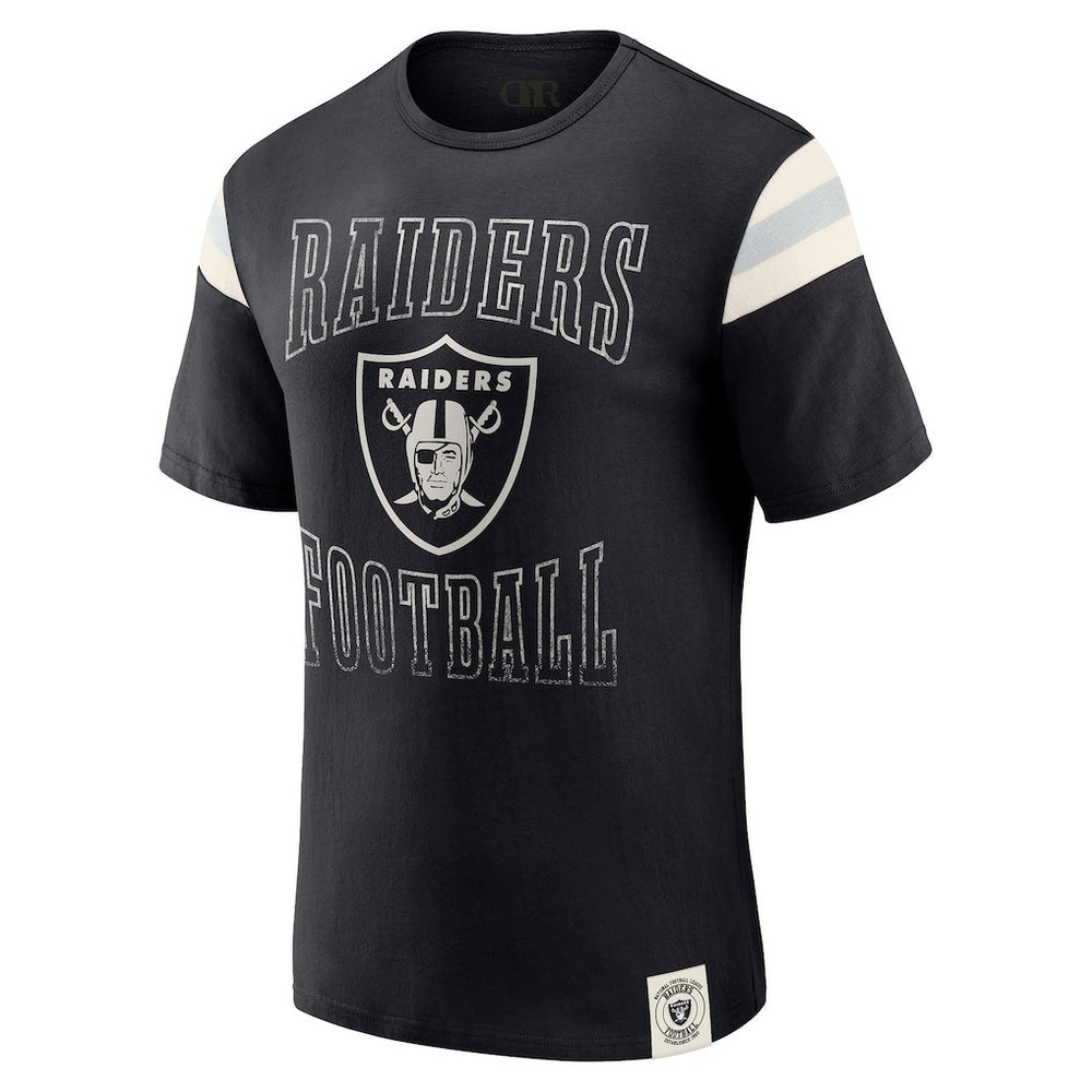 Las Vegas Raiders Darius Rucker Collection Football Stripe Sleeve T-Shirt | NFL Near me