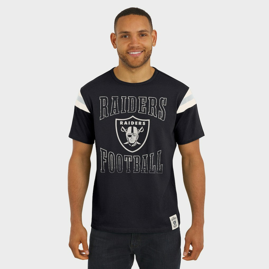 Las Vegas Raiders Darius Rucker Collection Football Stripe Sleeve T-Shirt | NFL Near me