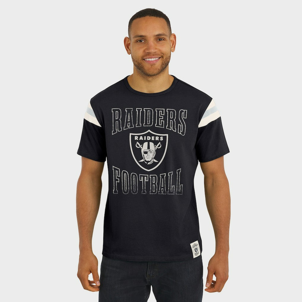 Las Vegas Raiders Darius Rucker Collection Football Stripe Sleeve T-Shirt | NFL Near me