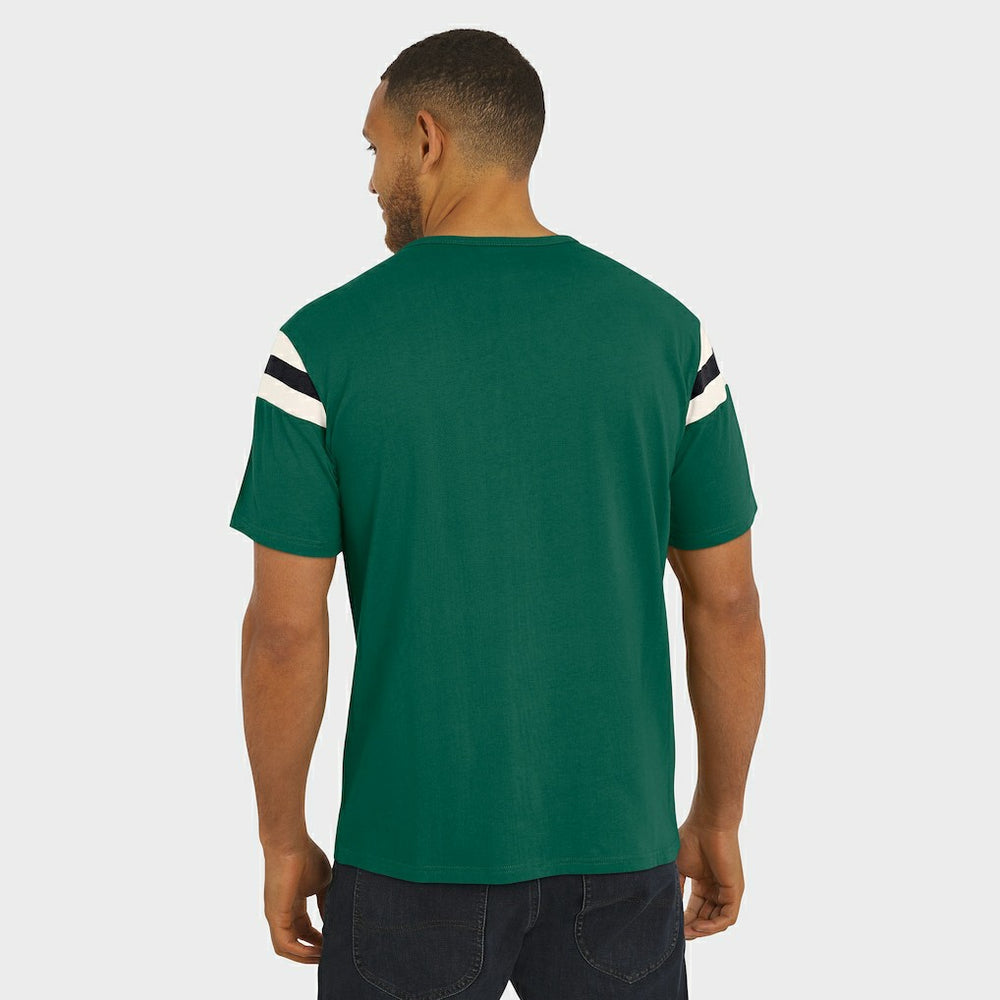 New York Jets Darius Rucker Collection Football Stripe Sleeve T-Shirt | NFL On sale