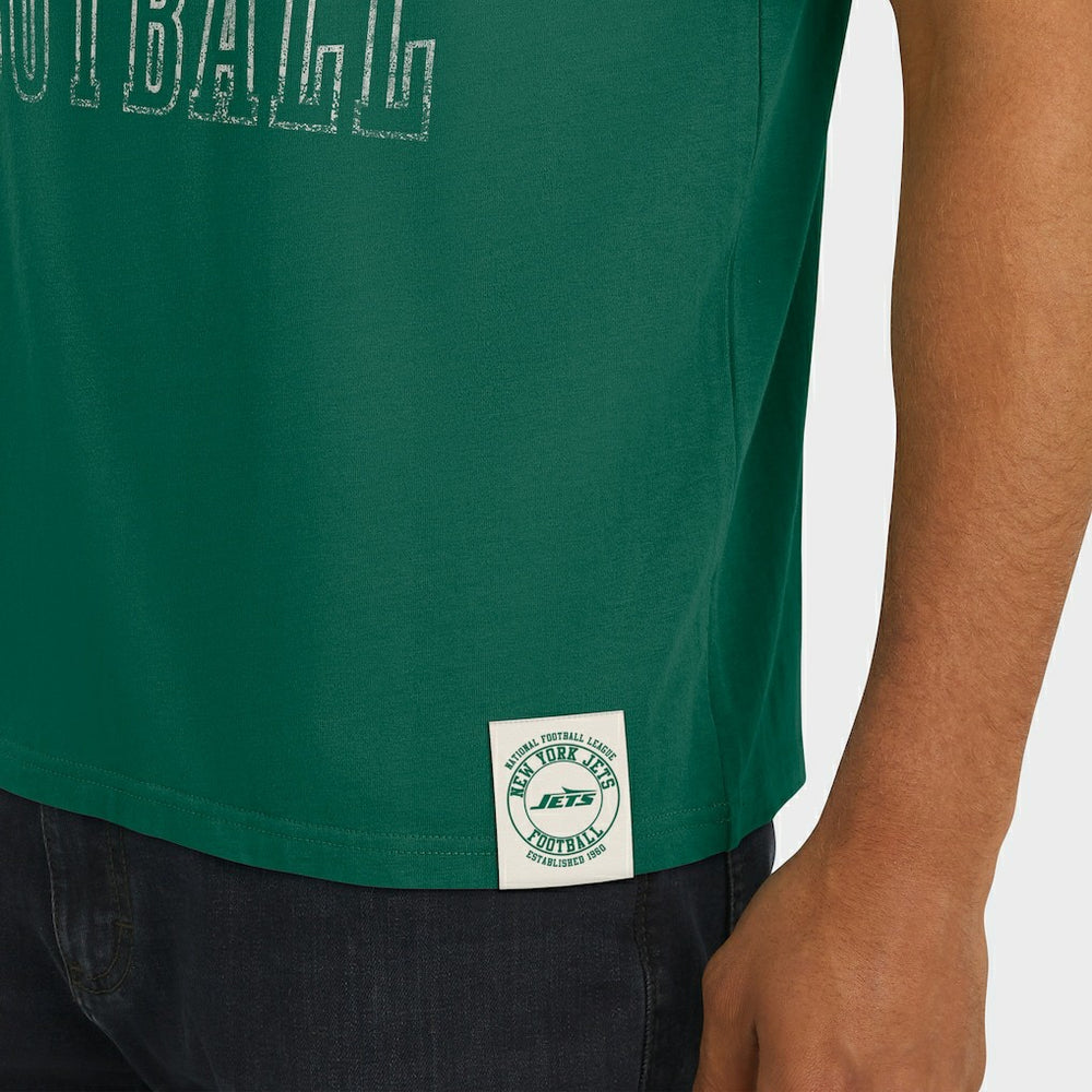 New York Jets Darius Rucker Collection Football Stripe Sleeve T-Shirt | NFL On sale