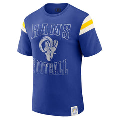Los Angeles Rams Darius Rucker Collection Football Stripe Sleeve T-Shirt | NFL Online