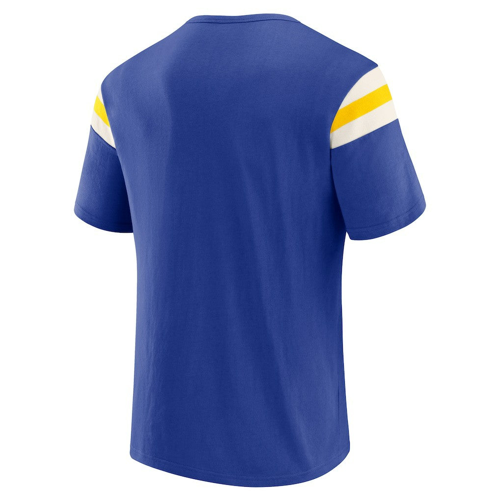Los Angeles Rams Darius Rucker Collection Football Stripe Sleeve T-Shirt | NFL Online