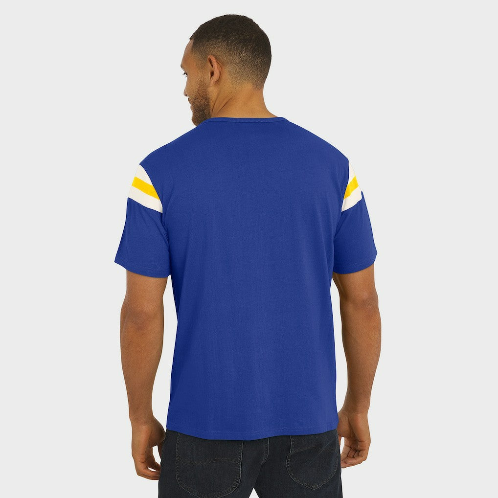 Los Angeles Rams Darius Rucker Collection Football Stripe Sleeve T-Shirt | NFL Online