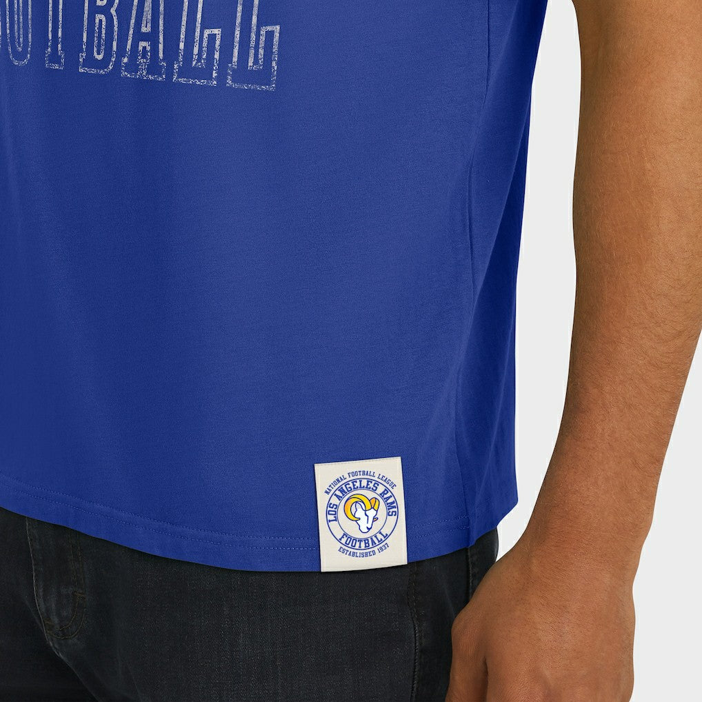 Los Angeles Rams Darius Rucker Collection Football Stripe Sleeve T-Shirt | NFL Online