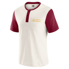 Washington Commanders Darius Rucker Collection Henley Colorblock Slub Pocket T-Shirt | NFL US