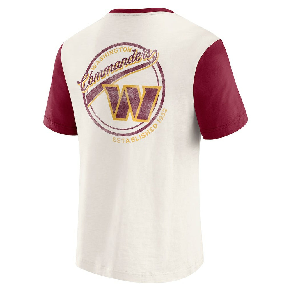 Washington Commanders Darius Rucker Collection Henley Colorblock Slub Pocket T-Shirt | NFL US