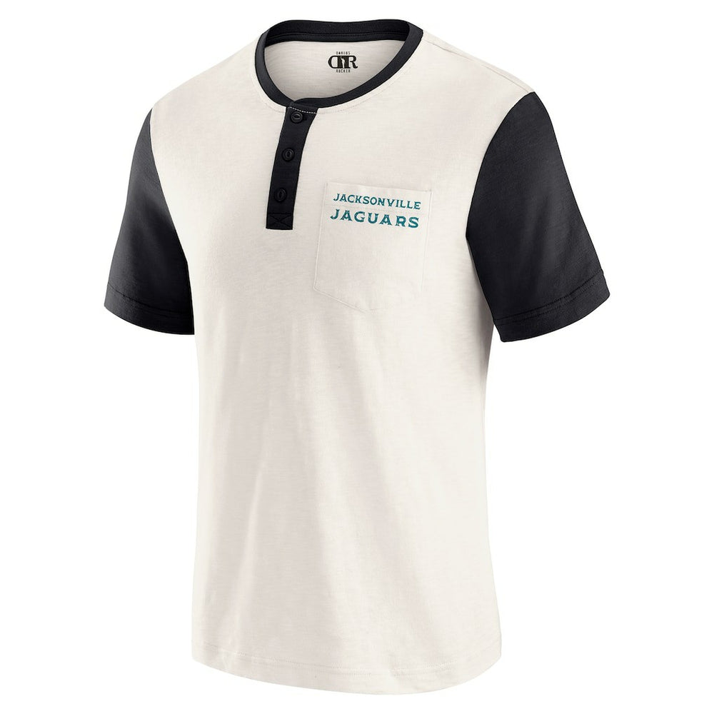 Jacksonville Jaguars Darius Rucker Collection Henley Colorblock Slub Pocket T-Shirt | NFL Near me