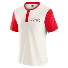 Kansas City Chiefs Darius Rucker Collection Henley Colorblock Slub Pocket T-Shirt | NFL Online