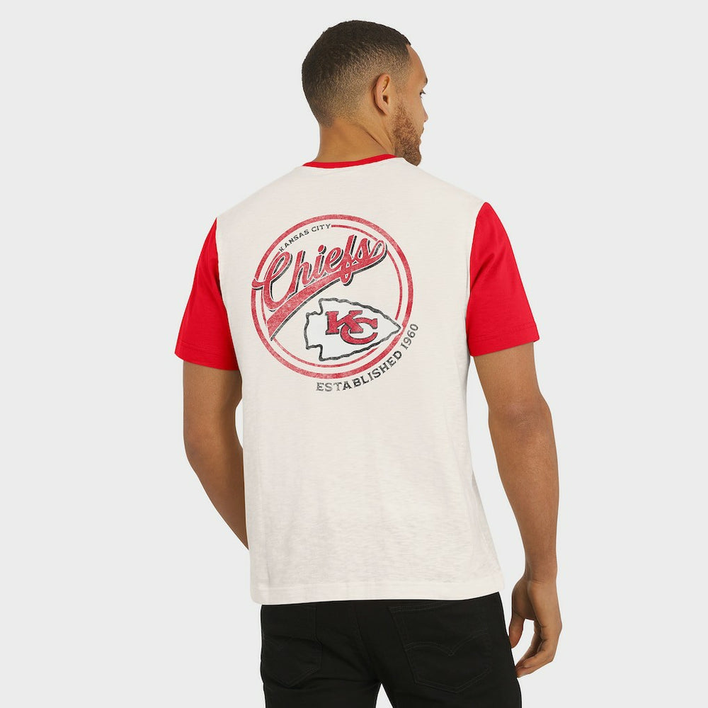 Kansas City Chiefs Darius Rucker Collection Henley Colorblock Slub Pocket T-Shirt | NFL Online