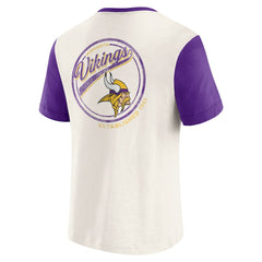 Minnesota Vikings Darius Rucker Collection Henley Colorblock Slub Pocket T-Shirt | NFL US