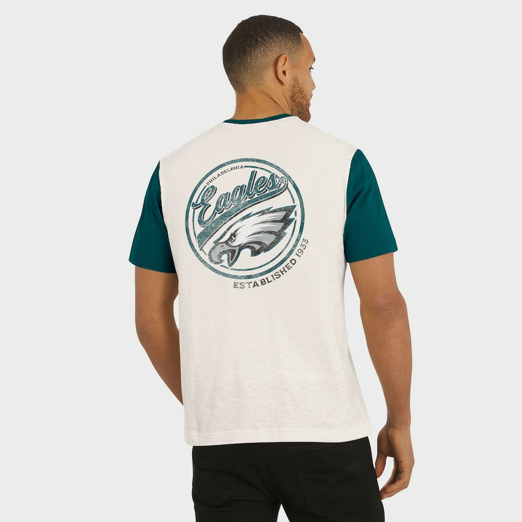Philadelphia Eagles Darius Rucker Collection Henley Colorblock Slub Pocket T-Shirt | NFL US
