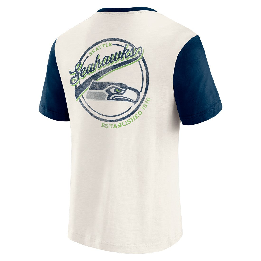 Seattle Seahawks Darius Rucker Collection Henley Colorblock Slub Pocket T-Shirt | NFL US