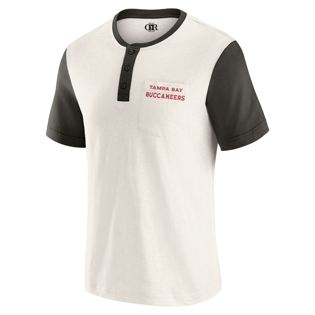 Tampa Bay Buccaneers Darius Rucker Collection Henley Colorblock Slub Pocket T-Shirt | NFL Online