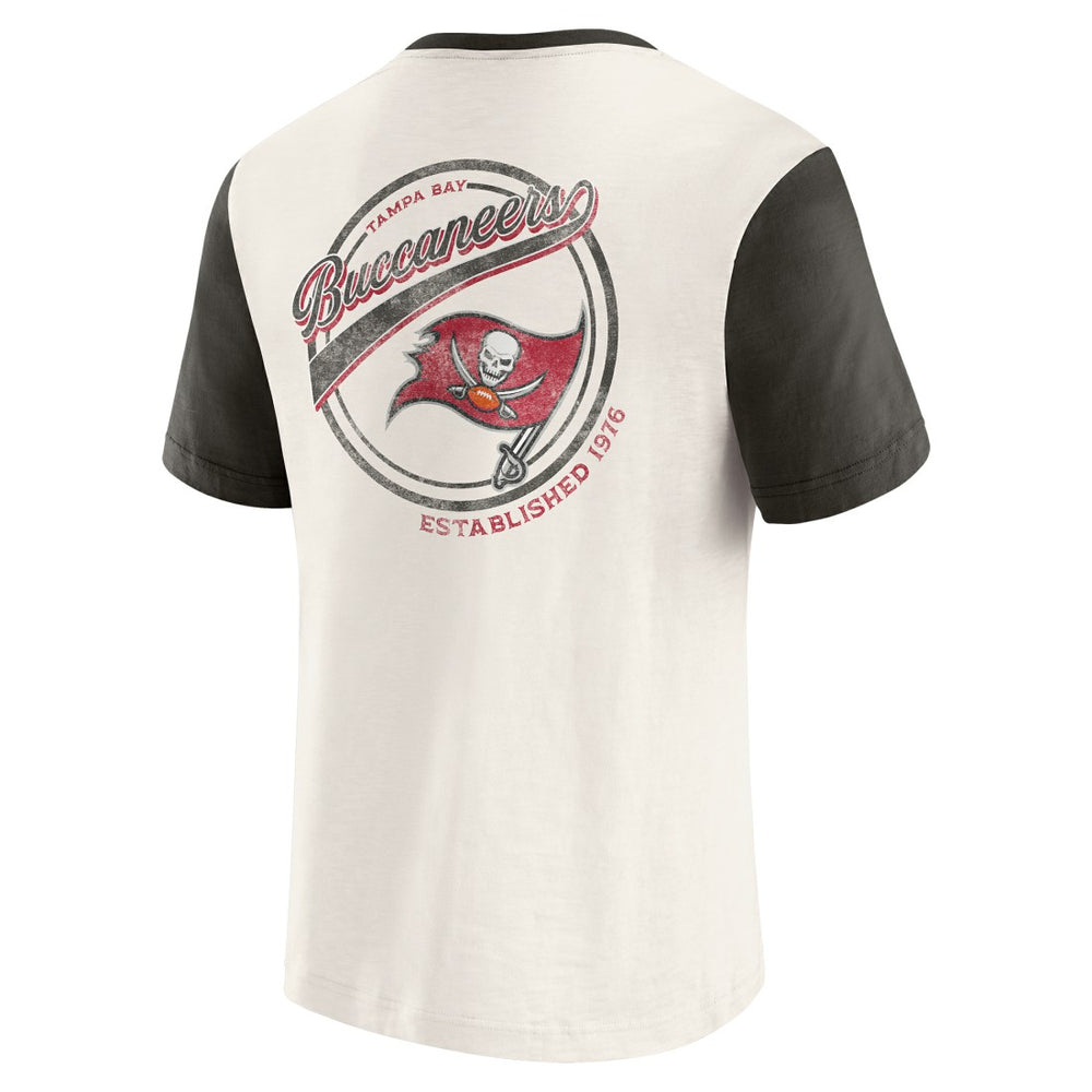 Tampa Bay Buccaneers Darius Rucker Collection Henley Colorblock Slub Pocket T-Shirt | NFL Online