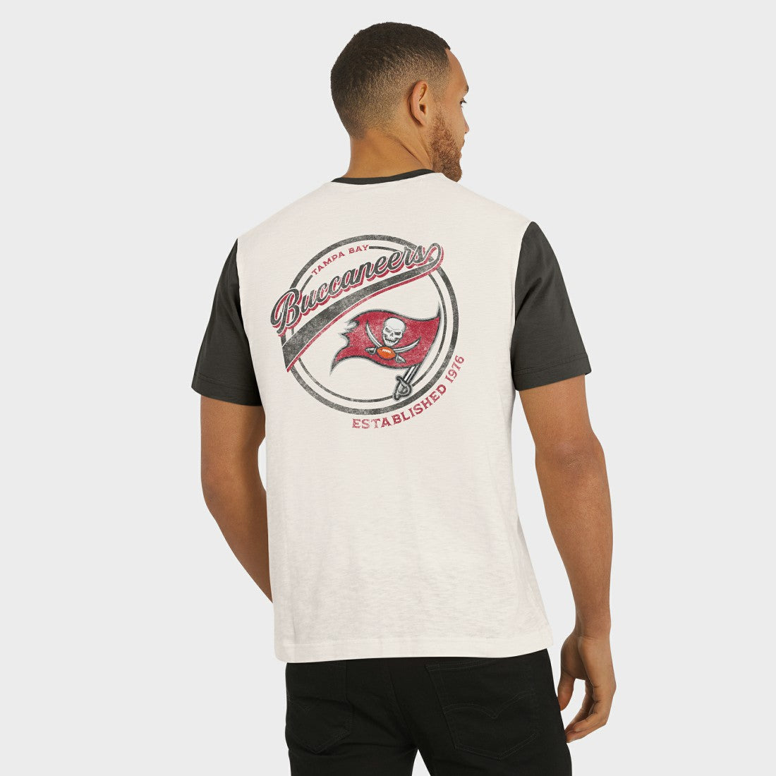 Tampa Bay Buccaneers Darius Rucker Collection Henley Colorblock Slub Pocket T-Shirt | NFL Online