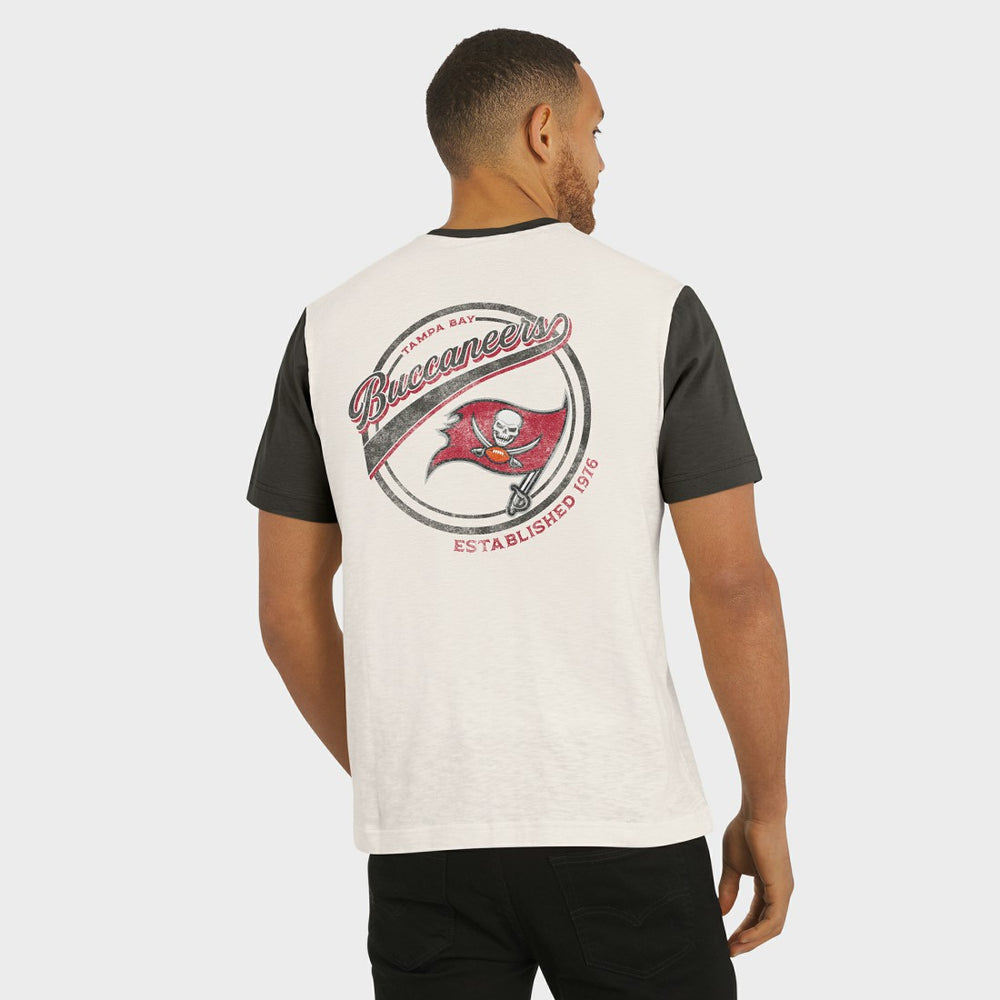 Tampa Bay Buccaneers Darius Rucker Collection Henley Colorblock Slub Pocket T-Shirt | NFL Online