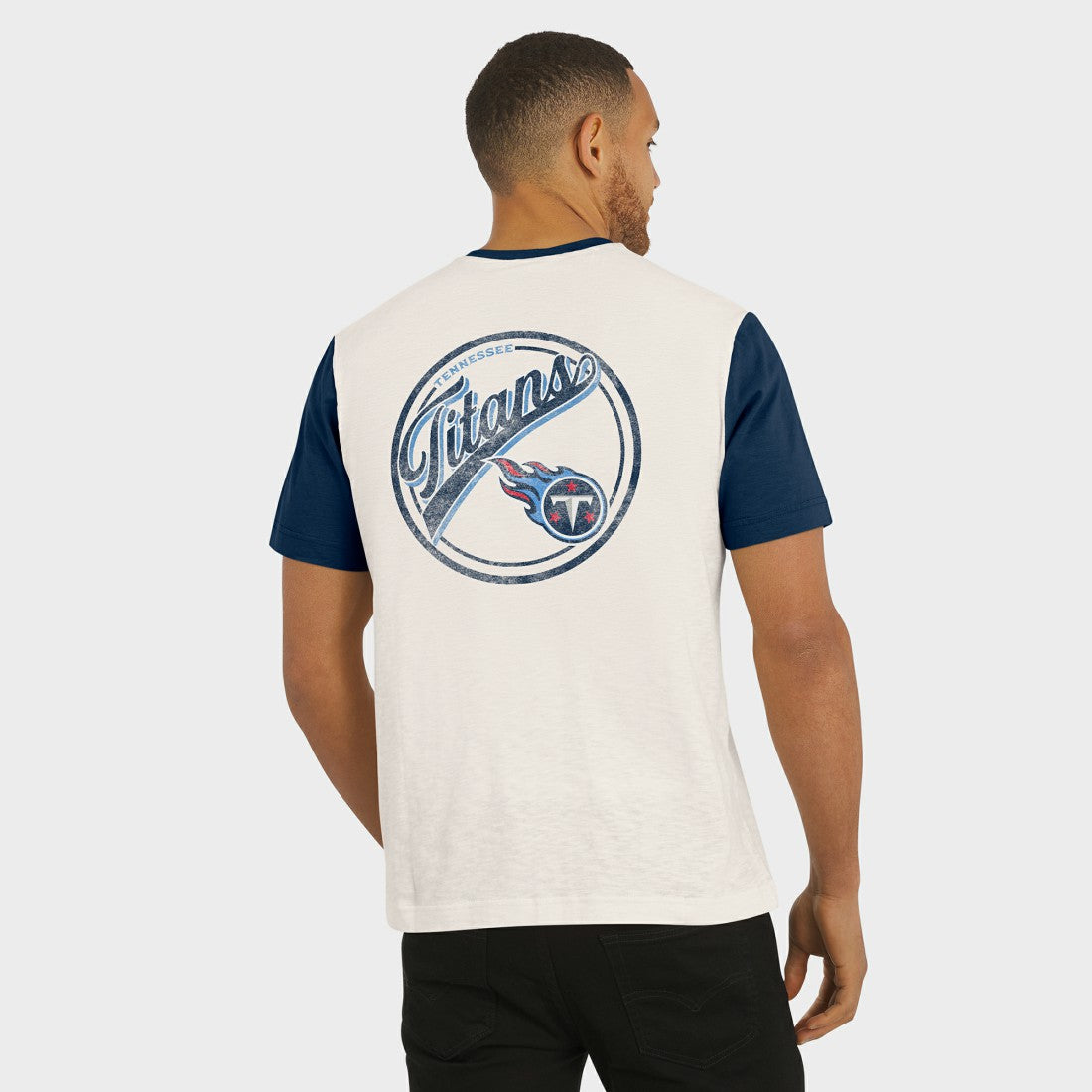Tennessee Titans Darius Rucker Collection Henley Colorblock Slub Pocket T-Shirt | NFL Discount