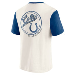 Indianapolis Colts Darius Rucker Collection Henley Colorblock Slub Pocket T-Shirt | NFL Sale