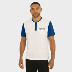 Indianapolis Colts Darius Rucker Collection Henley Colorblock Slub Pocket T-Shirt | NFL Sale