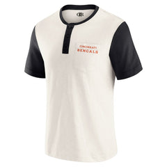 Cincinnati Bengals Darius Rucker Collection Henley Colorblock Slub Pocket T-Shirt | NFL Near me