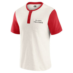 Atlanta Falcons Darius Rucker Collection Henley Colorblock Slub Pocket T-Shirt | NFL Hot