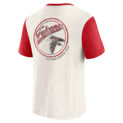 Atlanta Falcons Darius Rucker Collection Henley Colorblock Slub Pocket T-Shirt | NFL Hot