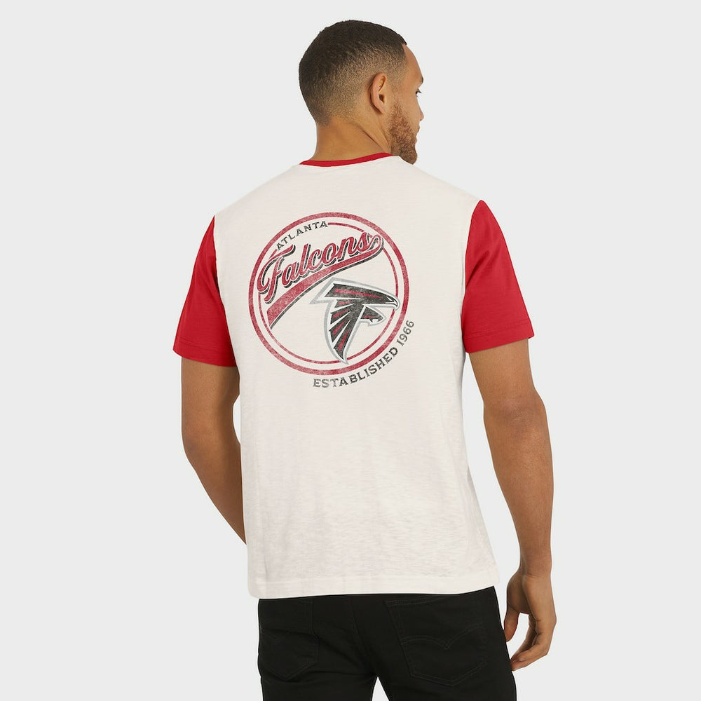 Atlanta Falcons Darius Rucker Collection Henley Colorblock Slub Pocket T-Shirt | NFL Hot